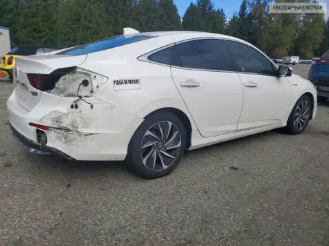 2019 Honda Insight Touring VIN 19XZE4F96KE007938 фото 3
