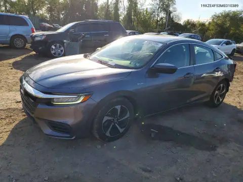 19XZE4F53ME010389 Honda Insight 2021 — повреждение Задняя часть, фото до ремонта