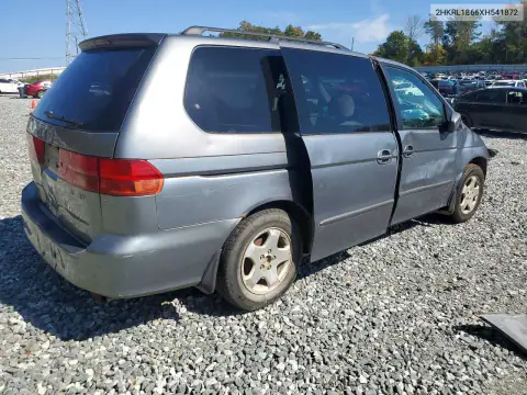 2HKRL1866XH541872 — 1999 Honda Odyssey, фото 3 с аукциона Copart, Передняя часть