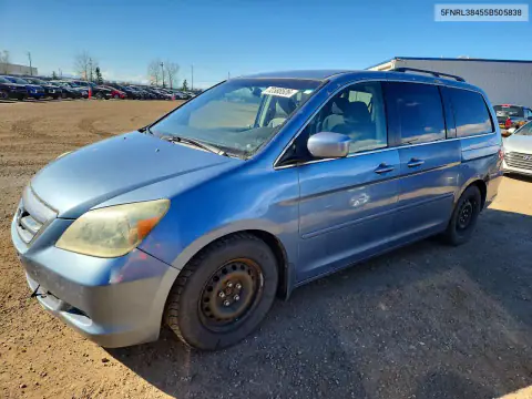 5FNRL38455B505838 — 2005 Honda Odyssey, Град, фото до ремонта