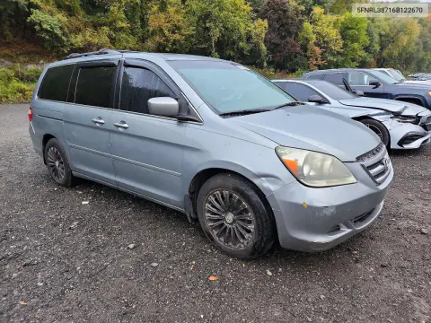 2006 Honda Odyssey Exl VIN 5FNRL38716B122670 фото 4