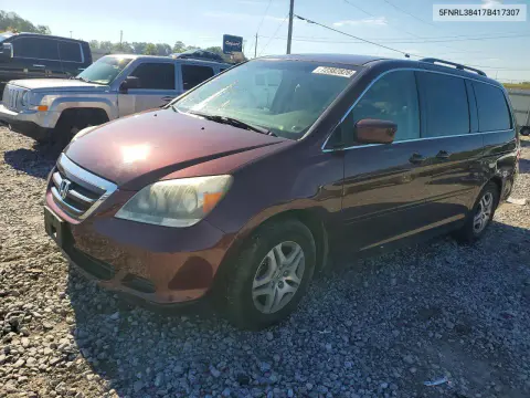 5FNRL38417B417307 — 2007 Honda Odyssey, Сторона, фото до ремонта