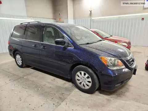 2008 Honda Odyssey Exl VIN 5FNRL38638B107890 фото 4