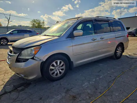 5FNRL38749B008165 — 2009 Honda Odyssey, Передняя часть, фото до ремонта