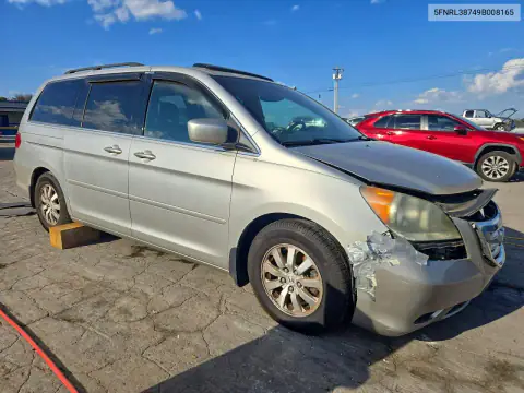 5FNRL38749B008165 — 2009 Honda Odyssey, фото 4 с аукциона Copart, Передняя часть