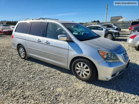 2010 Honda Odyssey Ex VIN 5FNRL3H56AB098244 фото 4