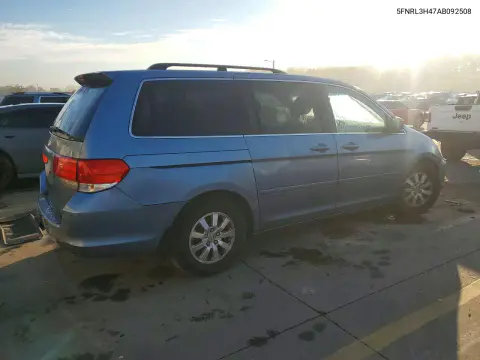 2010 Honda Odyssey Ex VIN 5FNRL3H47AB092508 фото 3