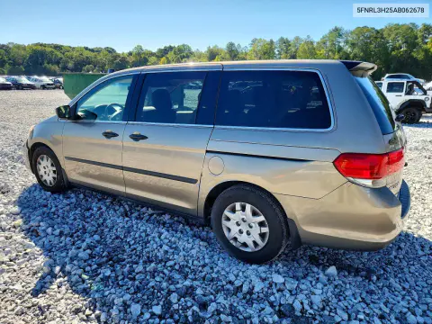 2010 Honda Odyssey Lx VIN 5FNRL3H25AB062678 фото 2