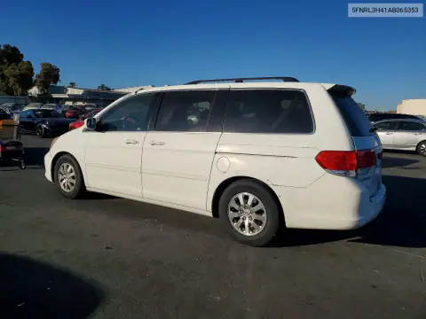 5FNRL3H41AB065353 — 2010 Honda Odyssey, фото 2 с аукциона Copart, Передняя часть