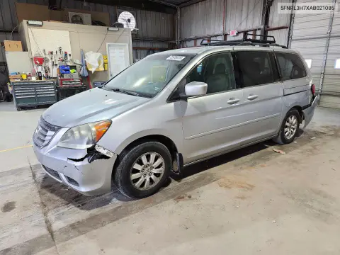 5FNRL3H7XAB021085 — 2010 Honda Odyssey, Задняя часть, фото до ремонта