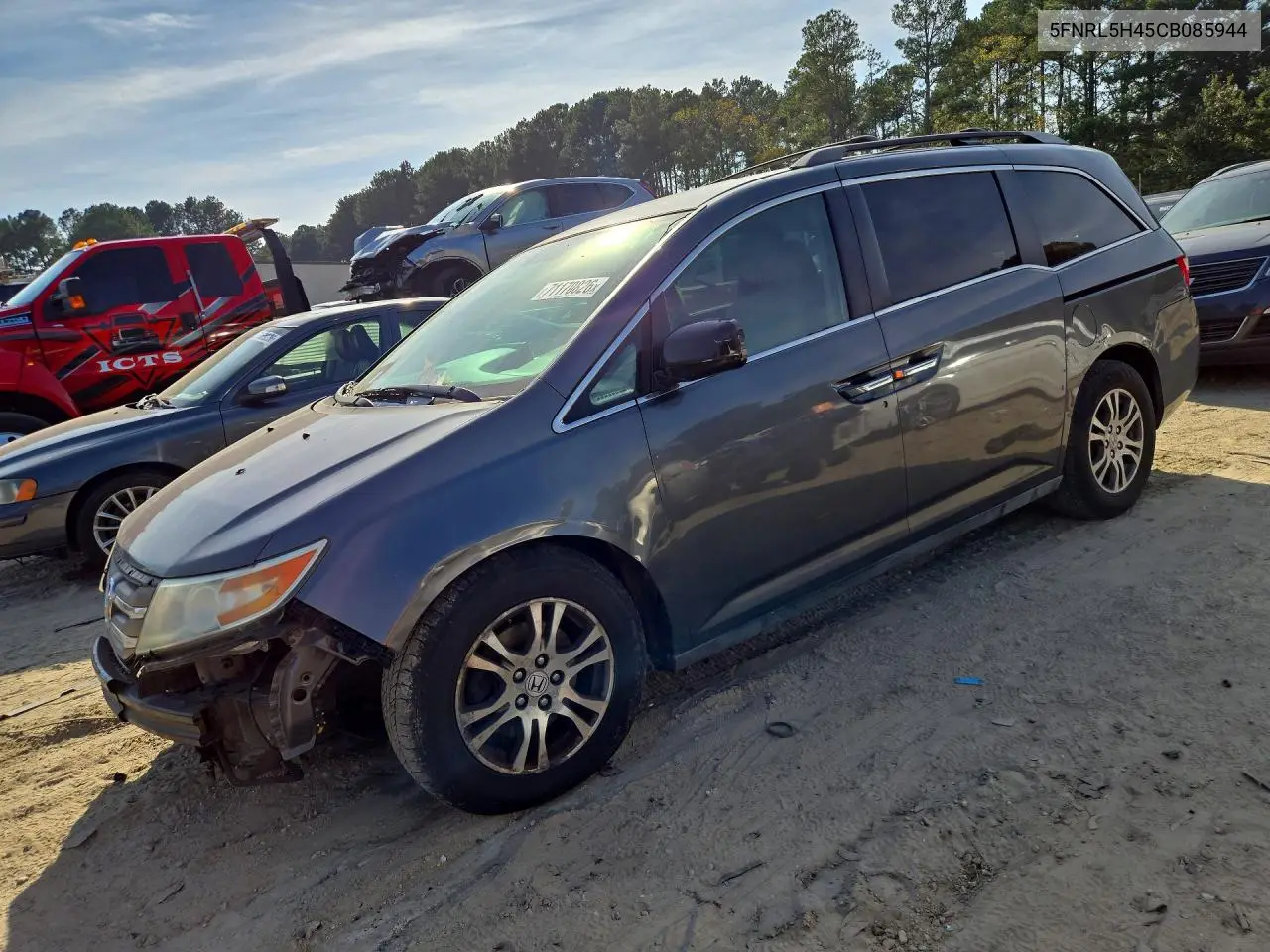 5FNRL5H45CB085944 Honda Odyssey 2012 — повреждение Передняя часть, фото до ремонта