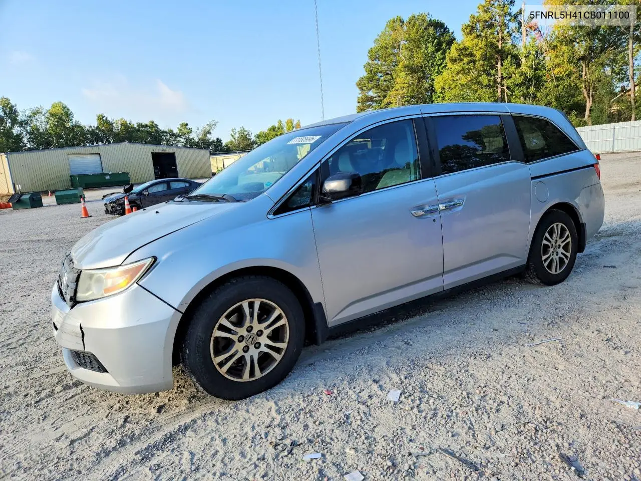 5FNRL5H41CB011100 Honda Odyssey 2012 — повреждение Передняя часть, фото до ремонта
