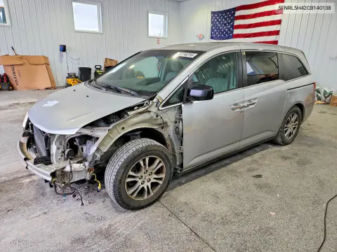5FNRL5H42CB140138 — 2012 Honda Odyssey, Передняя часть, фото до ремонта