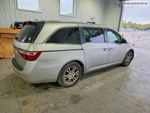 2012 Honda Odyssey Ex VIN 5FNRL5H42CB140138 фото 3
