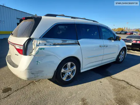 2012 Honda Odyssey Touring VIN 5FNRL5H9XCB009728 фото 3