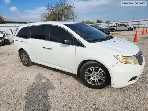 2012 Honda Odyssey Exl VIN 5FNRL5H63CB106503 фото 4