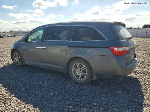 2012 Honda Odyssey Ex VIN 5FNRL5H45CB043497 фото 2