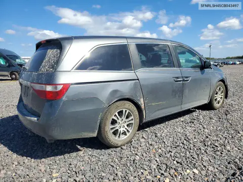 2012 Honda Odyssey Ex VIN 5FNRL5H45CB043497 фото 3