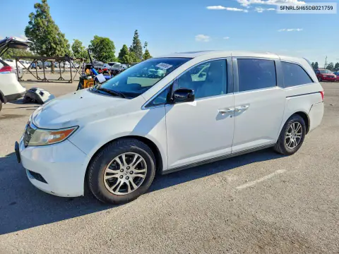 5FNRL5H65DB021759 — 2013 Honda Odyssey, Задняя часть, фото до ремонта