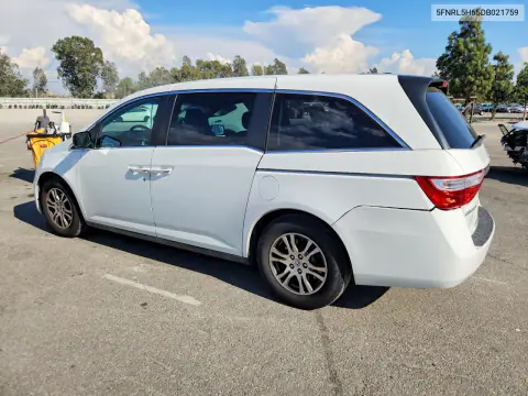 2013 Honda Odyssey Exl VIN 5FNRL5H65DB021759 фото 2