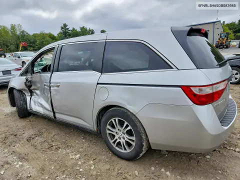 2013 Honda Odyssey Exl VIN 5FNRL5H65DB083985 фото 2