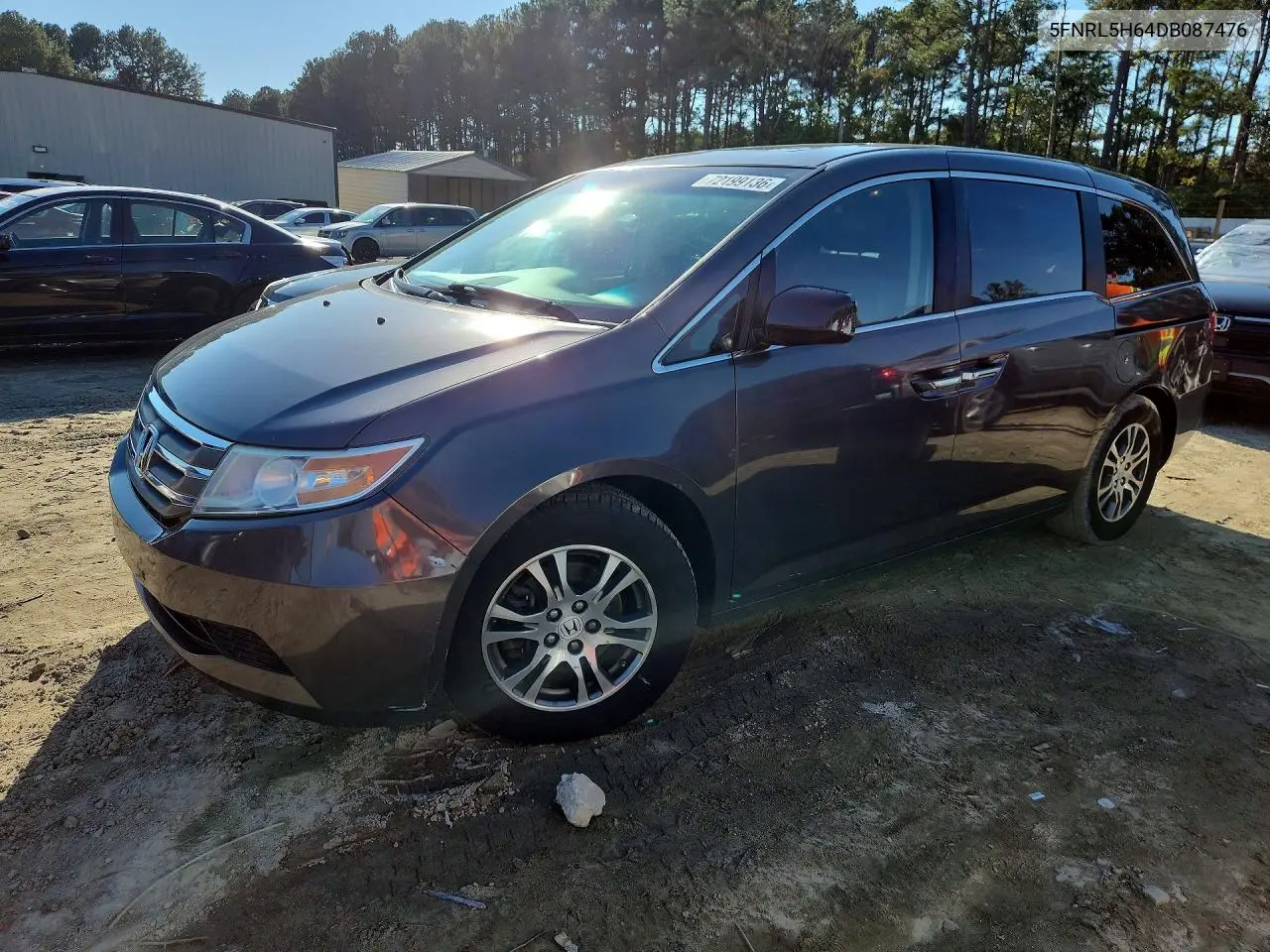 2013 Honda Odyssey Exl VIN 5FNRL5H64DB087476 фото 1