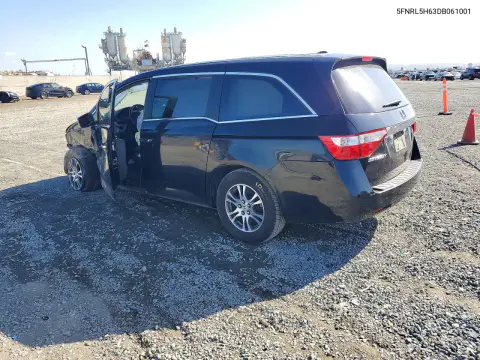 2013 Honda Odyssey Exl VIN 5FNRL5H63DB061001 фото 2