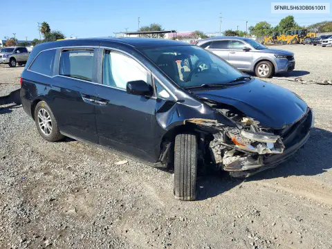 2013 Honda Odyssey Exl VIN 5FNRL5H63DB061001 фото 4