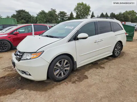 2014 Honda Odyssey Touring VIN 5FNRL5H94EB024731 фото 1