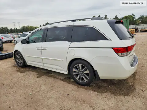 2014 Honda Odyssey Touring VIN 5FNRL5H94EB024731 фото 2