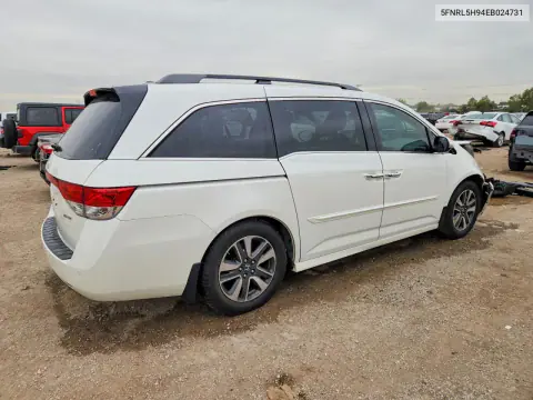 2014 Honda Odyssey Touring VIN 5FNRL5H94EB024731 фото 3