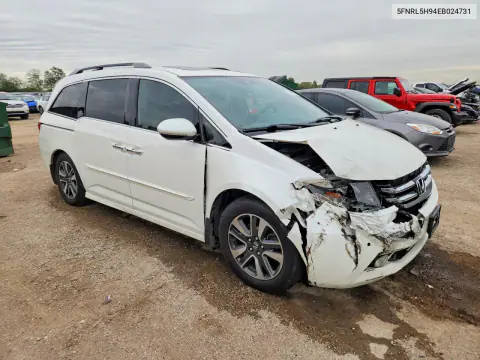 2014 Honda Odyssey Touring VIN 5FNRL5H94EB024731 фото 4