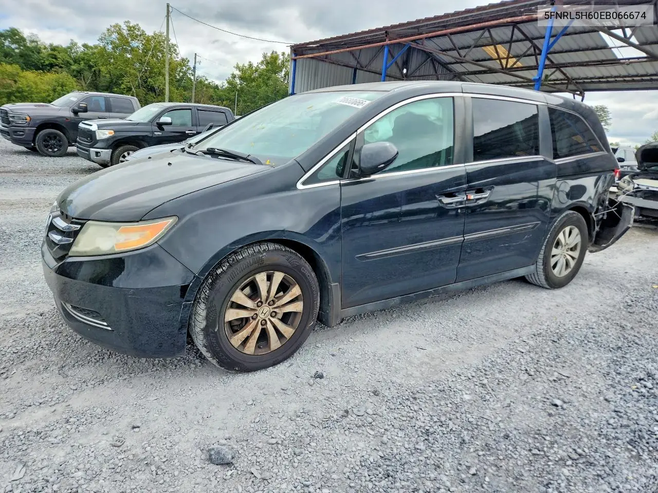 2014 Honda Odyssey Exl VIN 5FNRL5H60EB066674 фото 1