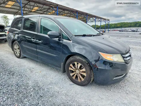 2014 Honda Odyssey Exl VIN 5FNRL5H60EB066674 фото 4
