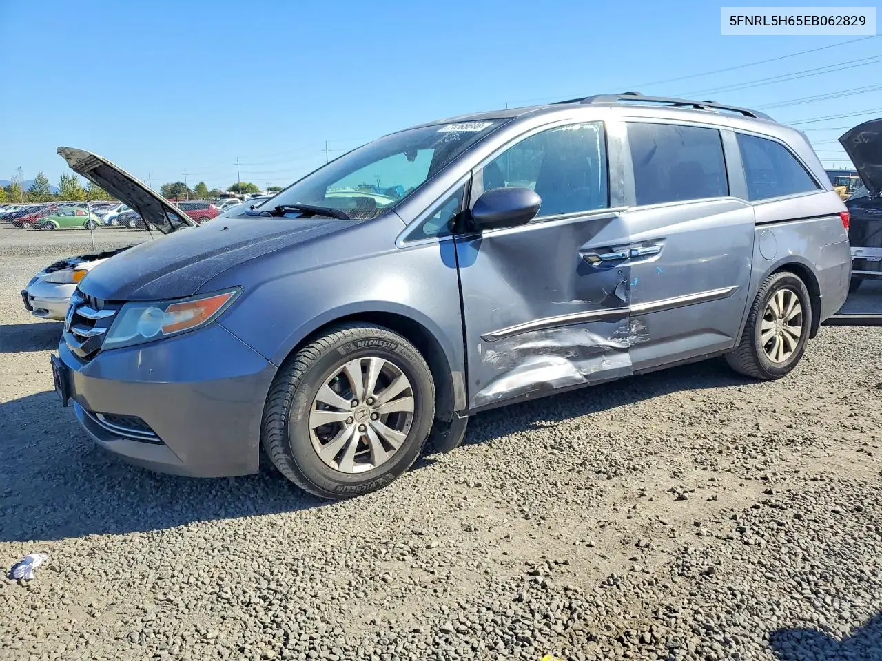 2014 Honda Odyssey Exl VIN 5FNRL5H65EB062829 фото 1