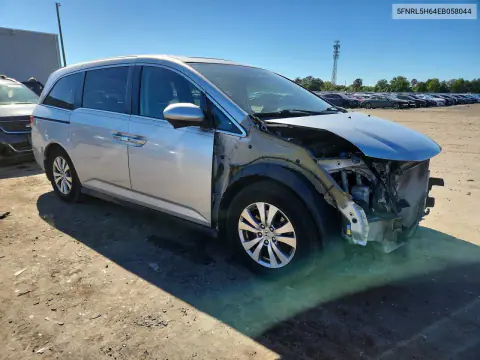 2014 Honda Odyssey Exl VIN 5FNRL5H64EB058044 фото 4