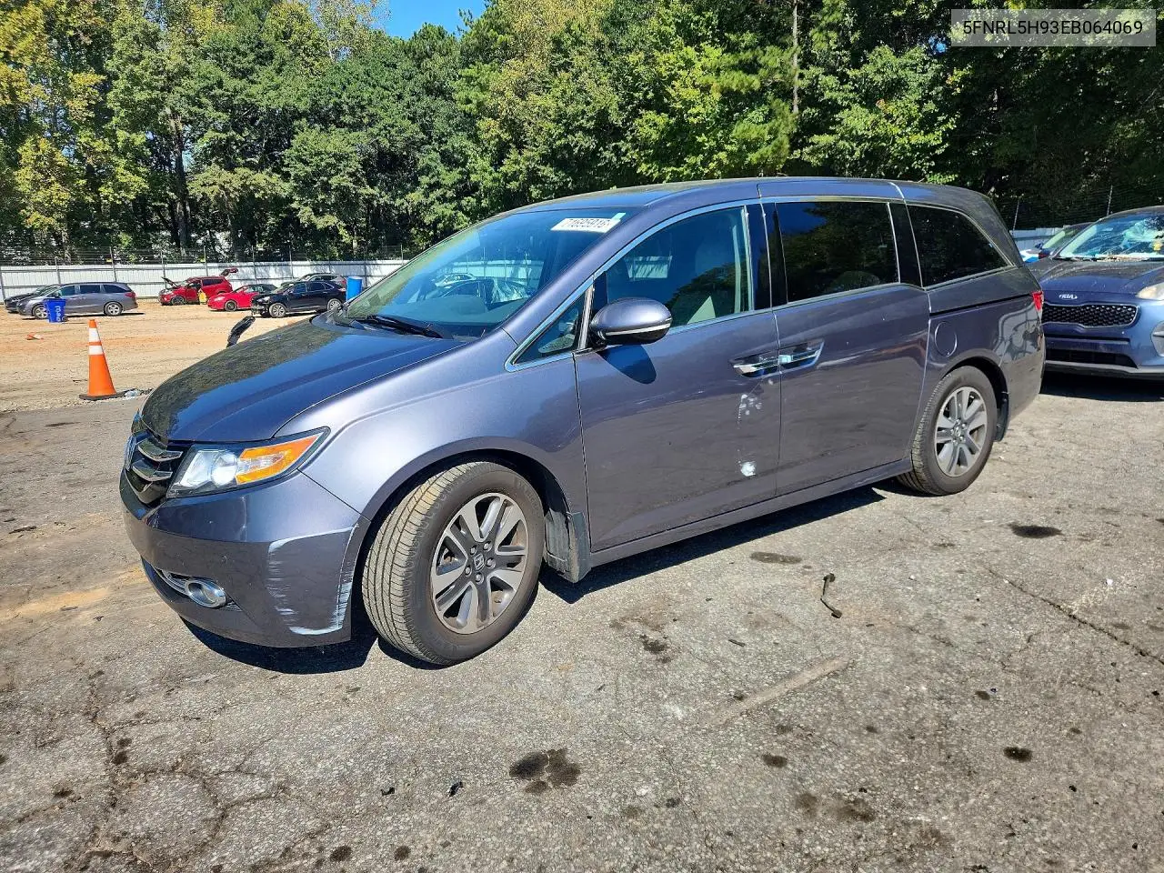 2014 Honda Odyssey Touring VIN 5FNRL5H93EB064069 фото 1