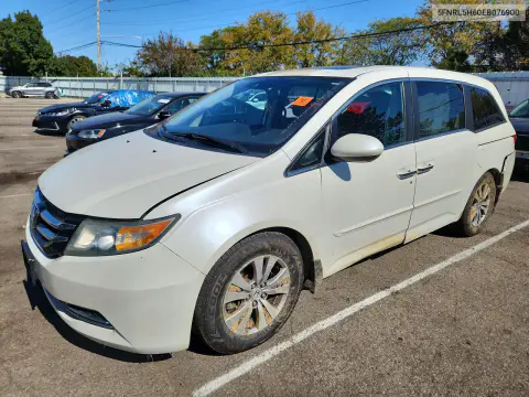 5FNRL5H60EB076900 — 2014 Honda Odyssey, Задняя часть, фото до ремонта
