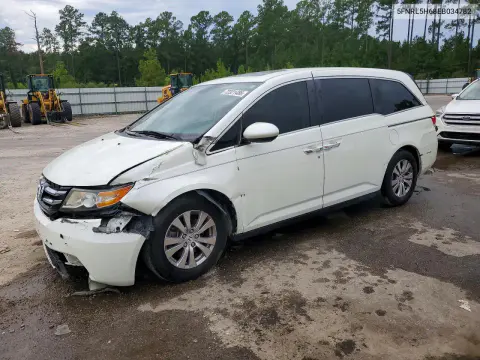 5FNRL5H68EB034782 — 2014 Honda Odyssey, Передняя часть, фото до ремонта