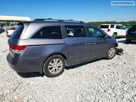 5FNRL5H63EB085400 — 2014 Honda Odyssey, фото 3 с аукциона Copart, Передняя часть