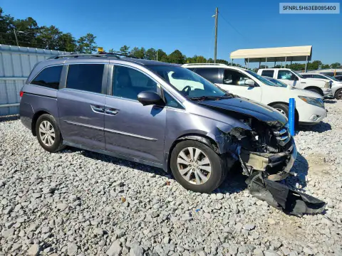5FNRL5H63EB085400 — 2014 Honda Odyssey, фото 4 с аукциона Copart, Передняя часть