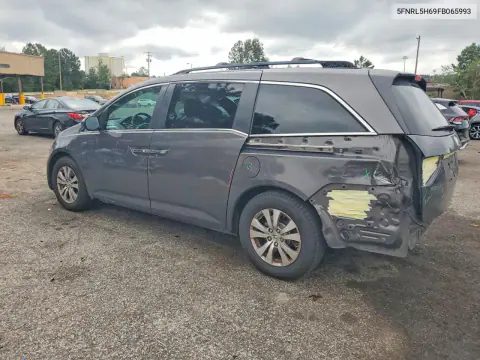 2015 Honda Odyssey Exl VIN 5FNRL5H69FB065993 фото 2