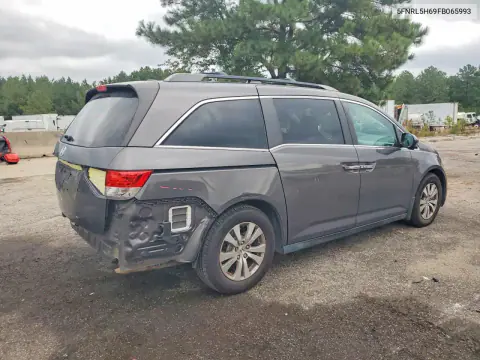 2015 Honda Odyssey Exl VIN 5FNRL5H69FB065993 фото 3