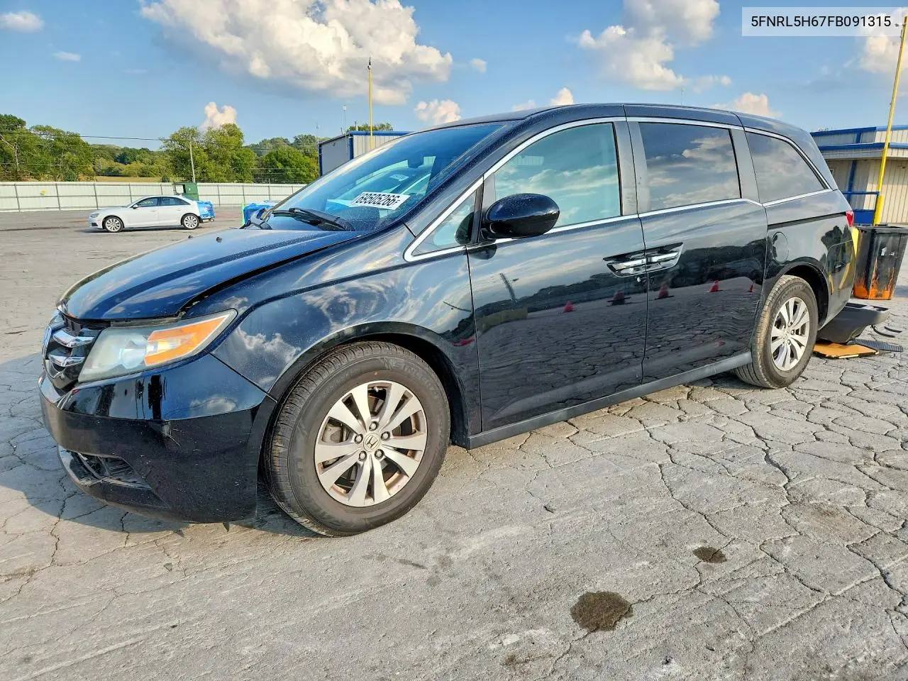 5FNRL5H67FB091315 Honda Odyssey 2015 — повреждение Передняя часть, фото до ремонта