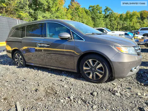 2015 Honda Odyssey Touring VIN 5FNRL5H99FB115446 фото 4