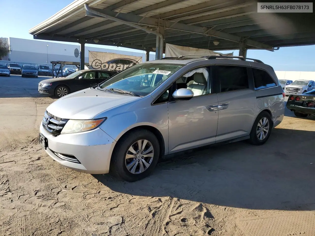 2015 Honda Odyssey Exl VIN 5FNRL5H63FB078173 фото 1
