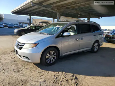 5FNRL5H63FB078173 — 2015 Honda Odyssey, Задняя часть, фото до ремонта