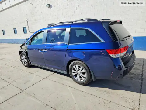 2015 Honda Odyssey Exl VIN 5FNRL5H60FB096016 фото 2