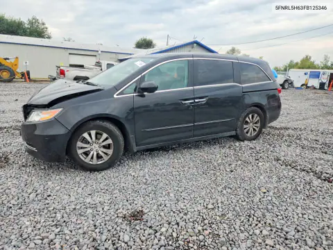 2015 Honda Odyssey Exl VIN 5FNRL5H63FB125346 фото 1