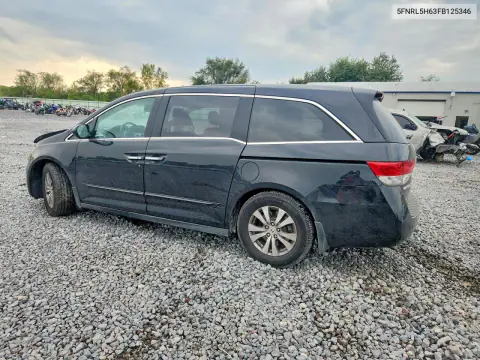 2015 Honda Odyssey Exl VIN 5FNRL5H63FB125346 фото 2